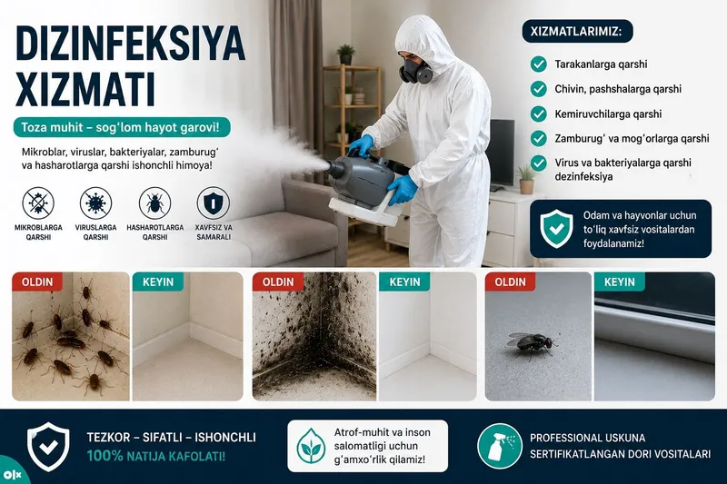 Dizinfeksiya xizmati 1 Dizinfeksiya xizmati 1