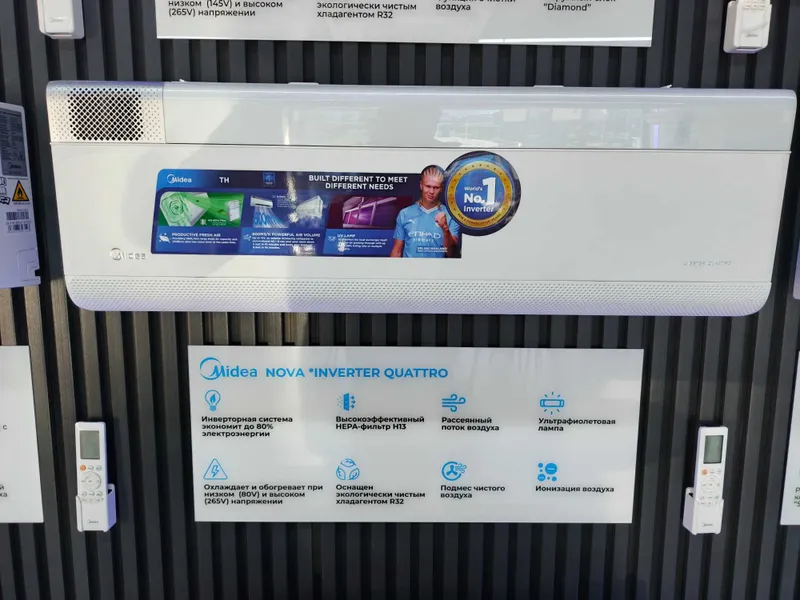 Премиум кондиционер Midea NOVA 3в1 охлаждение + вентиляция + очистка Премиум кондиционер Midea NOVA 3в1 охлаждение + вентиляция + очистка