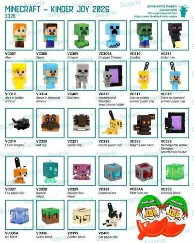 Фигурки Minecraft Kinder Joy — фото 1