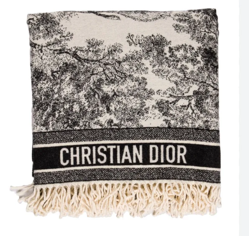 Шарф Christian Dior Toile de Jouy (шерсть, идеальное состояние) Шарф Christian Dior Toile de Jouy (шерсть, идеальное состояние)