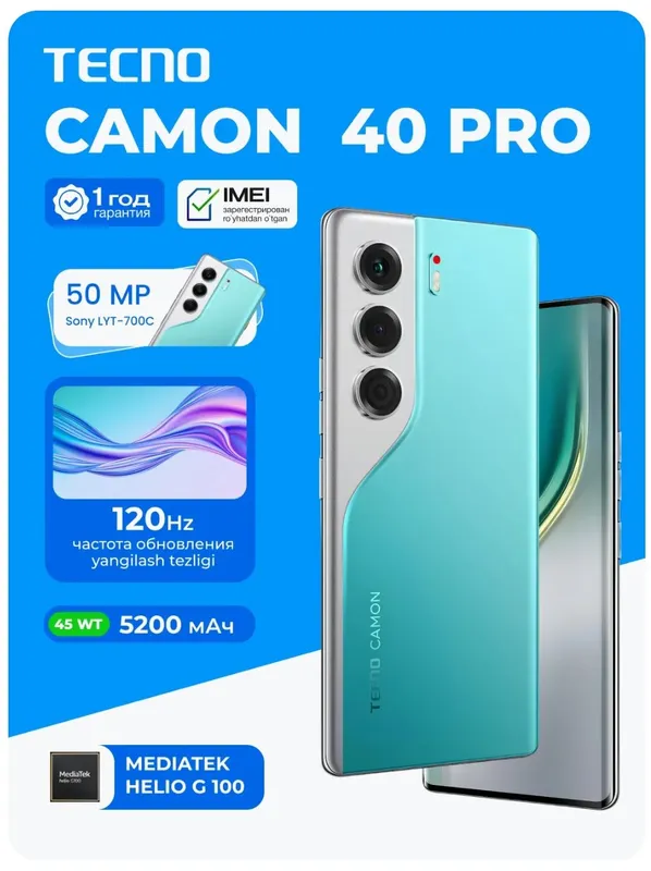 tecno Camon 40 pro.yengi kor dok 2 haftali telefon 3 tecno Camon 40 pro.yengi kor dok 2 haftali telefon 3