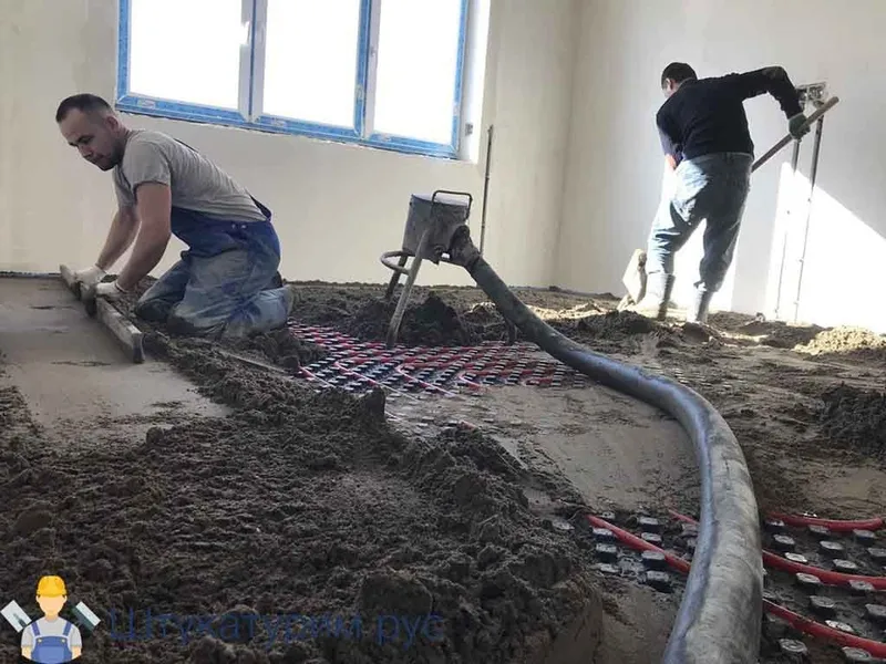 Пол Стяжка киламиз пол сухой ва оддий ва мозайка чиройли нархларда — фото 3