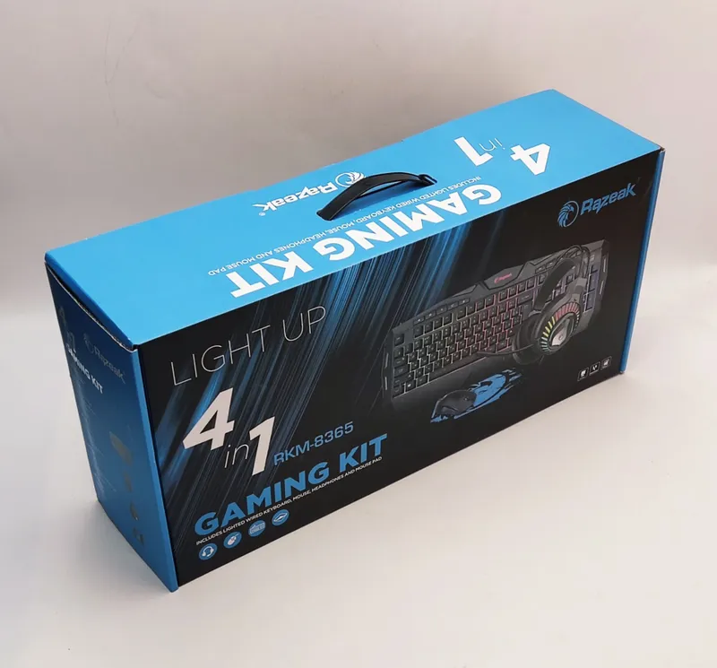 Игровой набор 4в1: клавиатура + мышь + USB-наушник + коврик