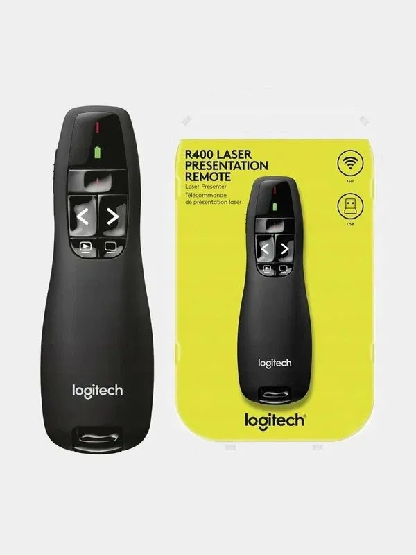 Пульт дистанционного управления Logitech R400, Презентер лазерный Пульт дистанционного управления Logitech R400, Презентер лазерный