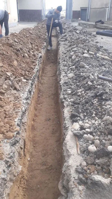 Kanalizatsiya, suv quvuri, xandaq qazish, quduq qazish, kabel uchun xandaqlar 2 Kanalizatsiya, suv quvuri, xandaq qazish, quduq qazish, kabel uchun xandaqlar 2