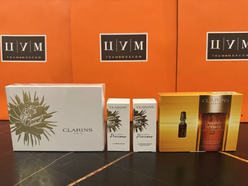 Clarins Paris мини набор миниатюр