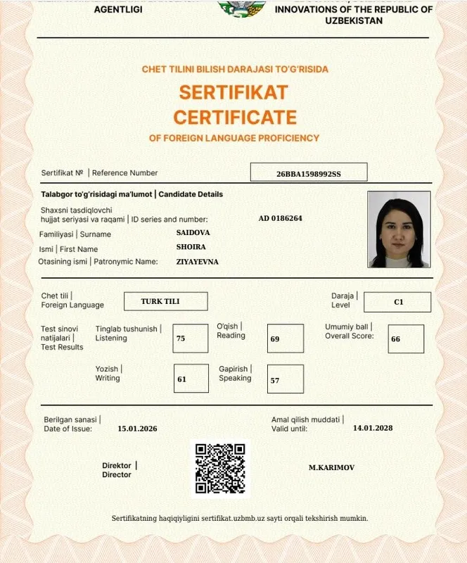Turk tilini online 5ta C1 sertifikatiga ega tajribali ustoz bilan oʻrg 3 Turk tilini online 5ta C1 sertifikatiga ega tajribali ustoz bilan oʻrg 3