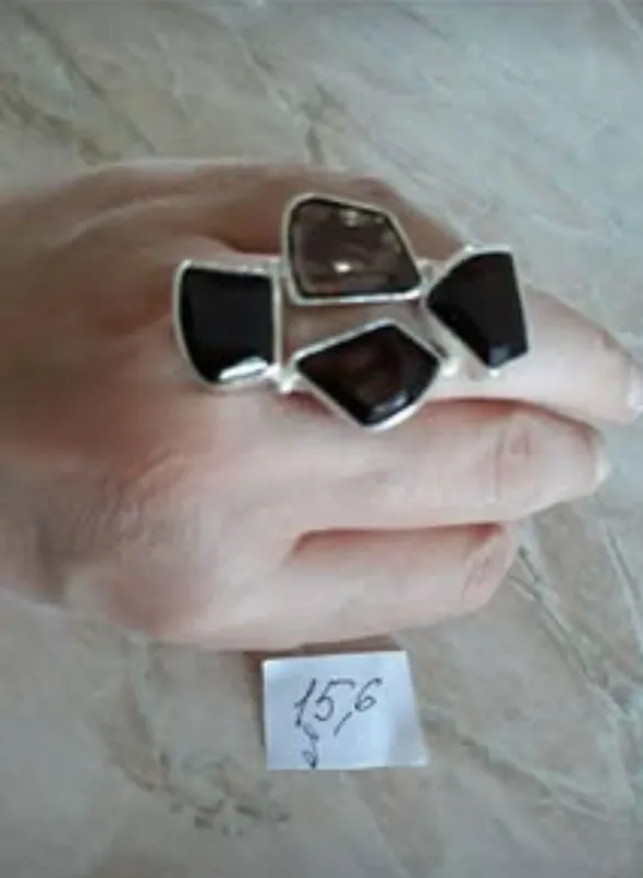 кольца серебро925 пр. с нат. топазами из Тайланда — фото 4