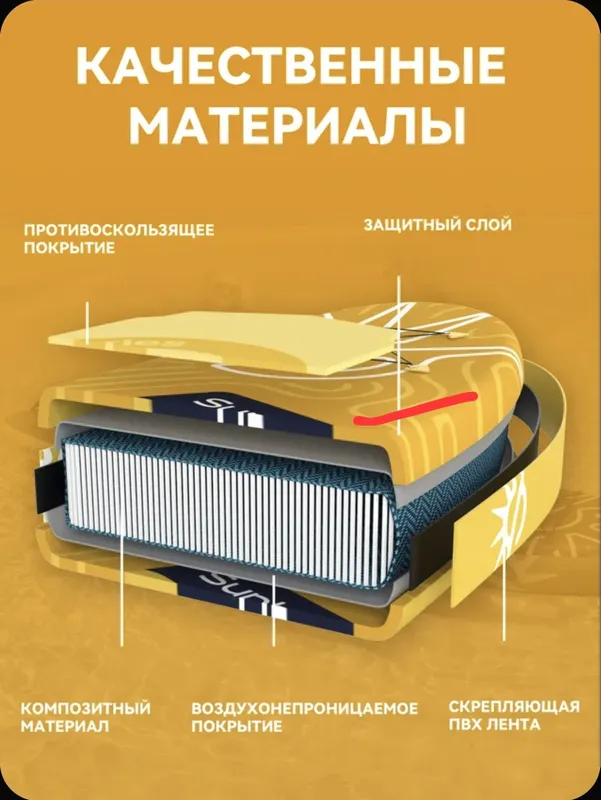 Сап, Sup, Supboard двухслойный, новый, Sunhokey. 7