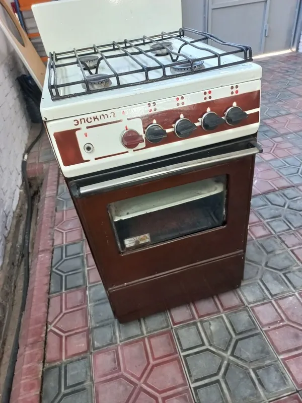 Газ плита с вытяжкой.Обновили. 5