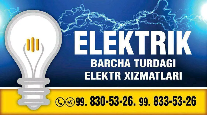 ELEKTRIK SANTEXNIK Xizmatlari