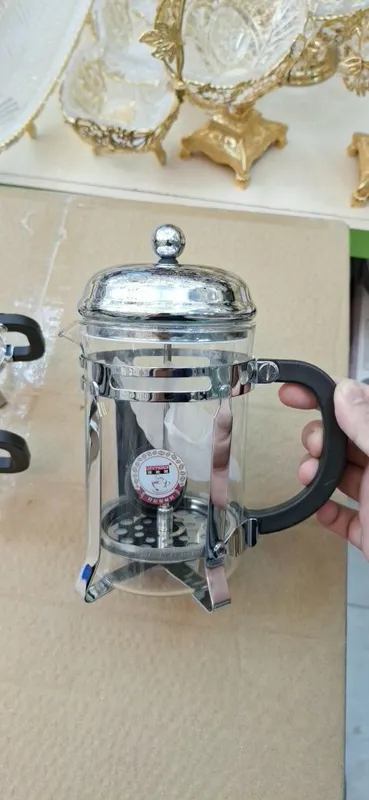 Porshinli choynak coffe va choy uchun 4ta bakallari va qoshiqcha bilan — фото 2