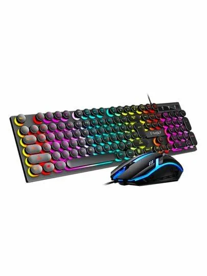 RGB o'yin klaviaturasi va sichqoncha T-wolf TF270 — фото 1