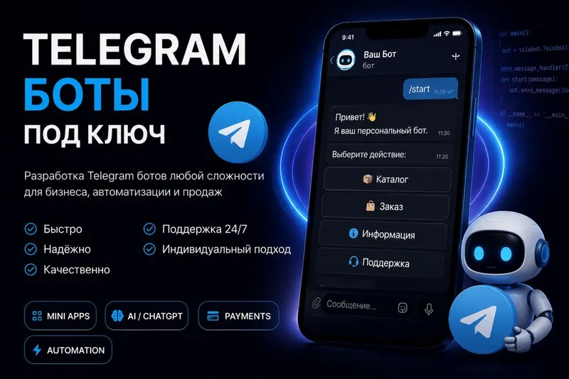 TELEGRAM Бот под ключ