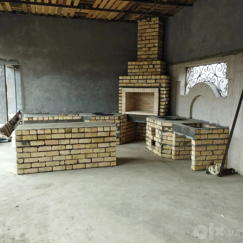 Barbekyu kompleks qazon o'choq quramiz 7 Barbekyu kompleks qazon o'choq quramiz 7