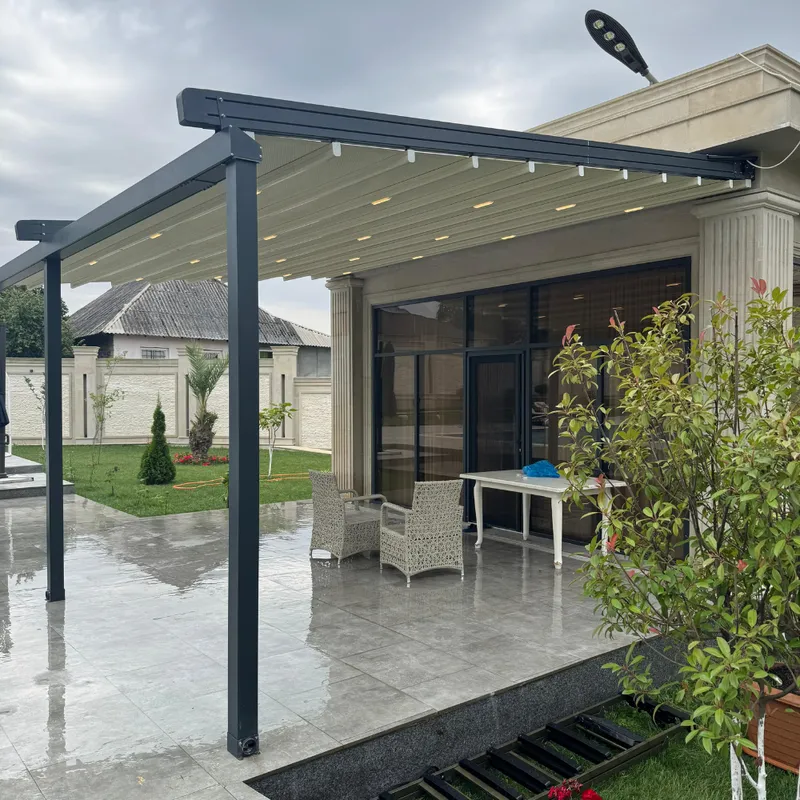 Motorli pergola Моторизованная система перголы