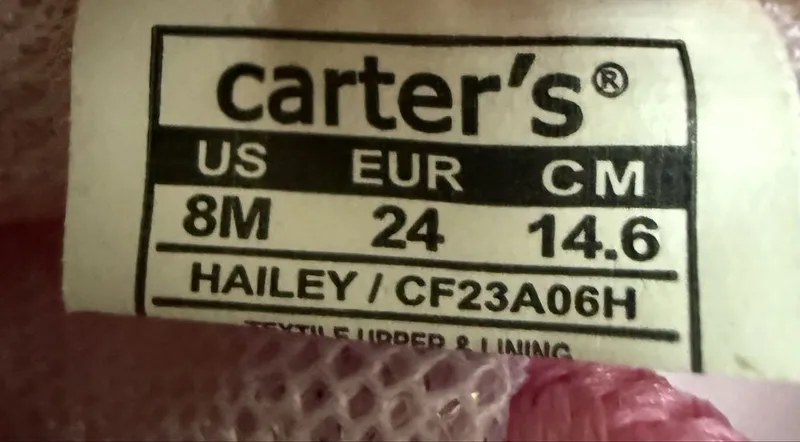 Детские кроссовки Carter’s 4 Детские кроссовки Carter’s 4