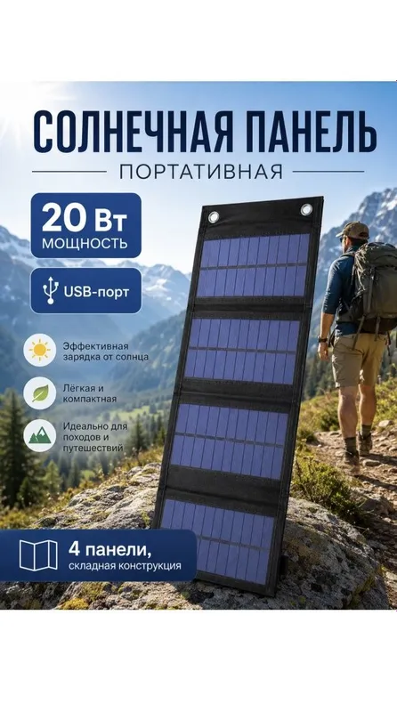 Продаётся портативная солнечная панель 1