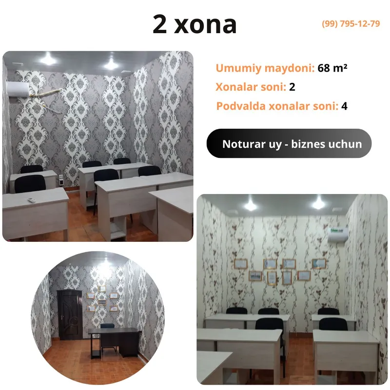 2 xonalik uy sotiladi, noturar qilingan biznesga — фото 1