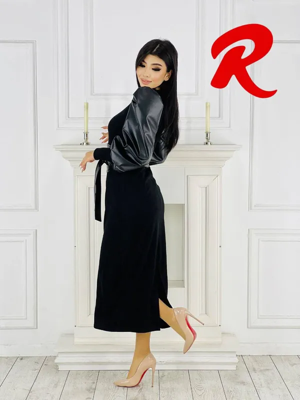 Трендовое платье из «ko‘ja» 3 Трендовое платье из «ko‘ja» 3