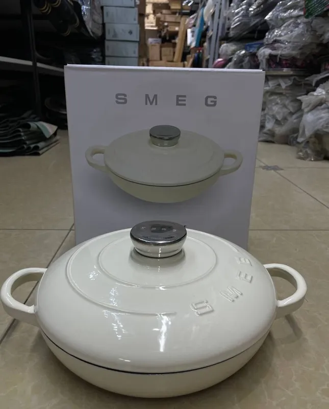 Smeg brendining emalli cho‘yan qozoni/qovurish idishi 2