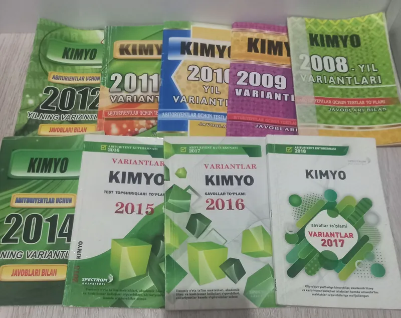 KITOBLAR!!!Biologiya va kimyodan test kitobchalari