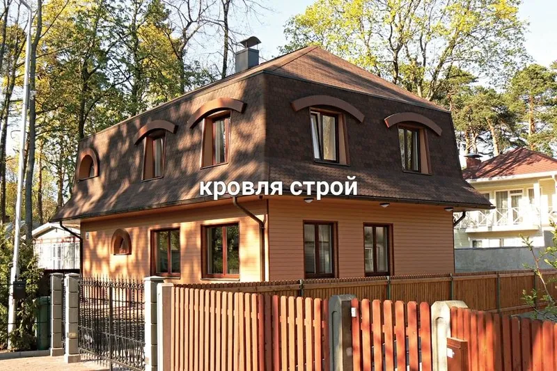 Кровля крыши (мягкая гибкая черепица) — фото 1