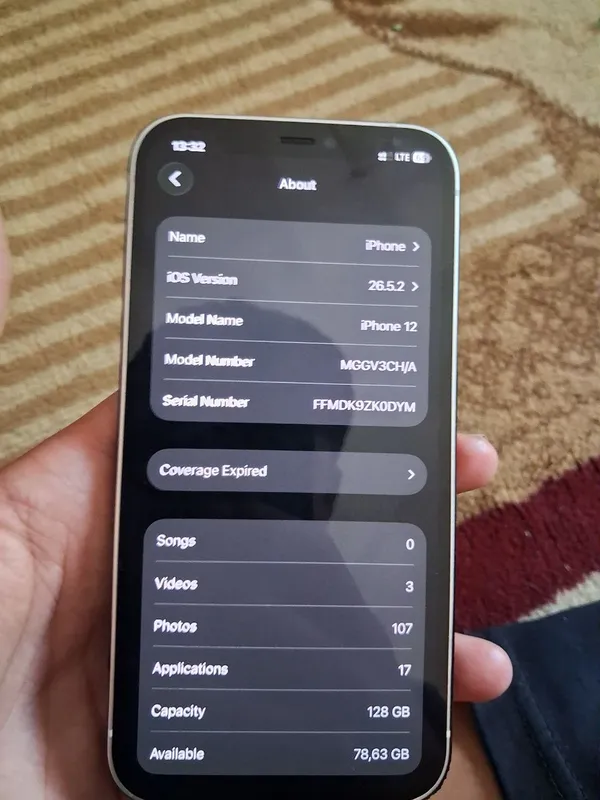 iPhone 12, заднее стекло разбито, батарея заменена, 100 1 iPhone 12, заднее стекло разбито, батарея заменена, 100 1