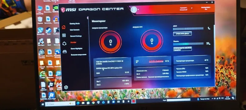 Игровой ноутбук MSI GP76 LEOPARD RTX 3070 как новый — фото 2