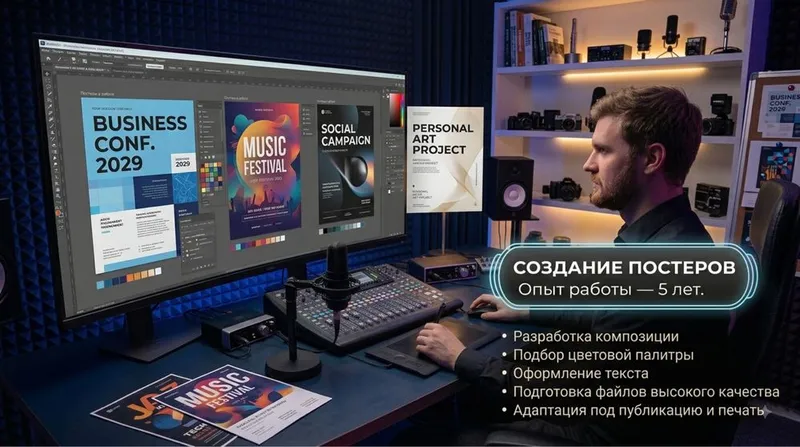 Создание постеров с нуля Создание постеров с нуля