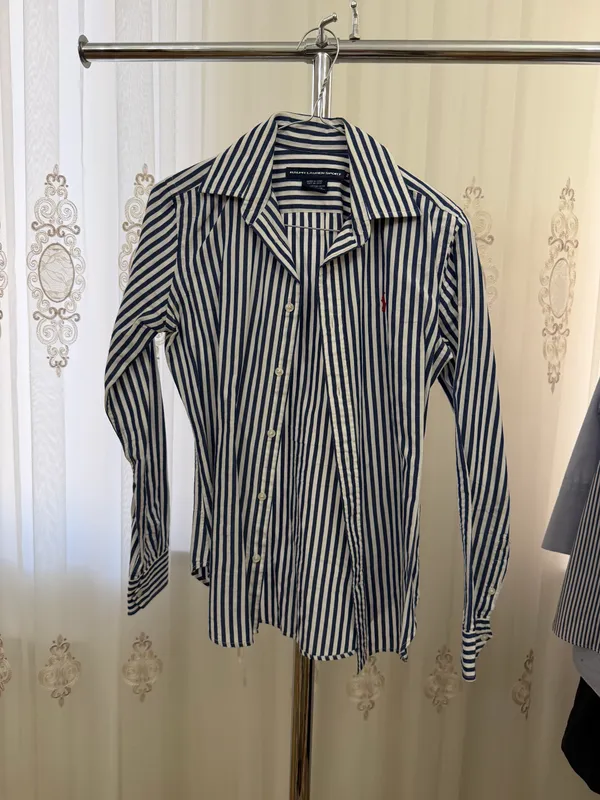 Рубашка Ralph Lauren (polo) в синюю полоску