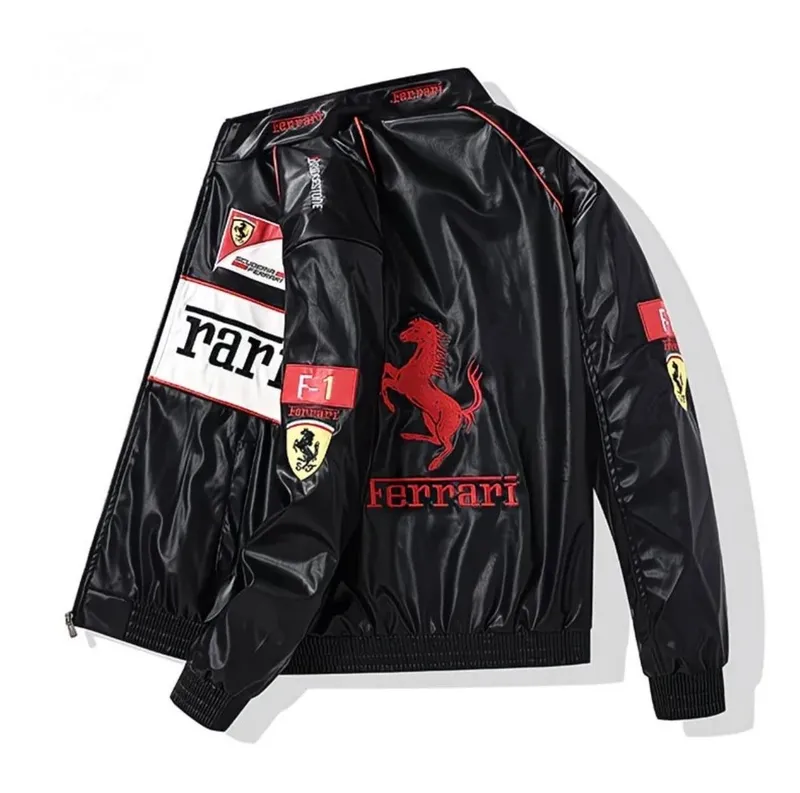 Кожаная куртка Феррари / Formula 1 Ferrari /Одежда — фото 1