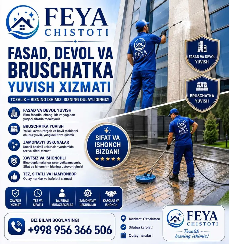 UY toalash hizmati 2 UY toalash hizmati 2