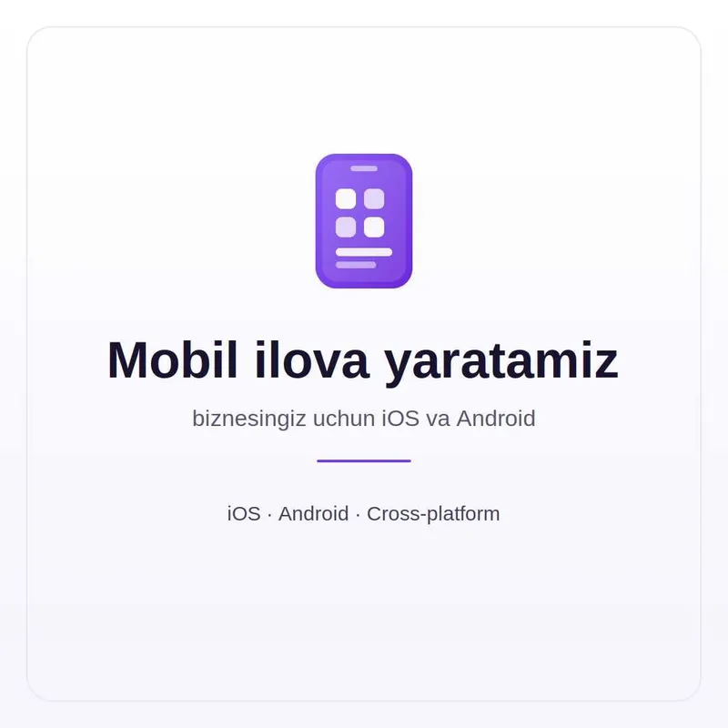 Mobil ilova yaratamiz 1