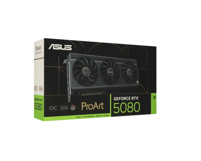 - Видеокарта ASUS ProArt GeForce RTX 5080 OC 16GB GDDR7 4