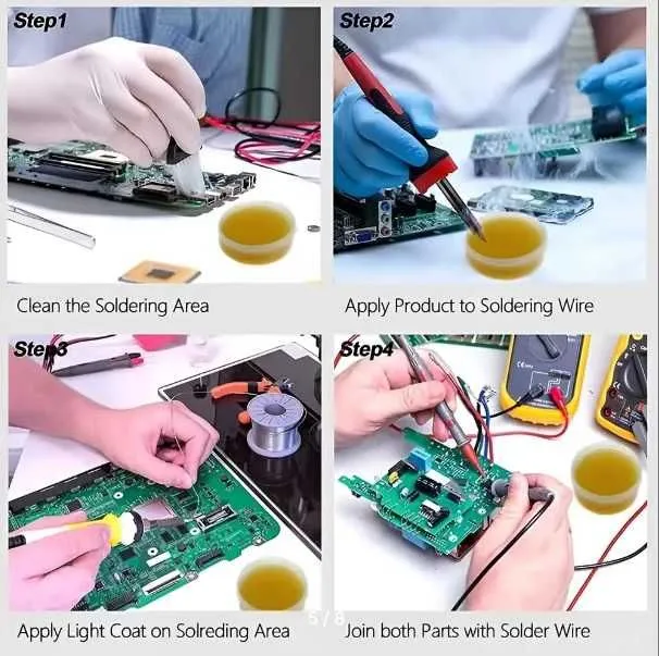 Паяльная паста Solder Paste JYD - для пайки и ремонта электроники — фото 3