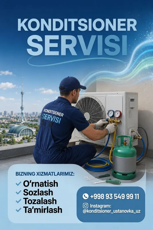 Konditsioner ustanovka Freon zapravka / quyish
