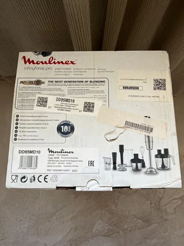 Блендер Moulinex InfinyForce Pro 1200W 2 Блендер Moulinex InfinyForce Pro 1200W 2