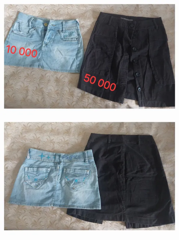 Jins mini yubka 44 o‘lcham 2 Jins mini yubka 44 o‘lcham 2