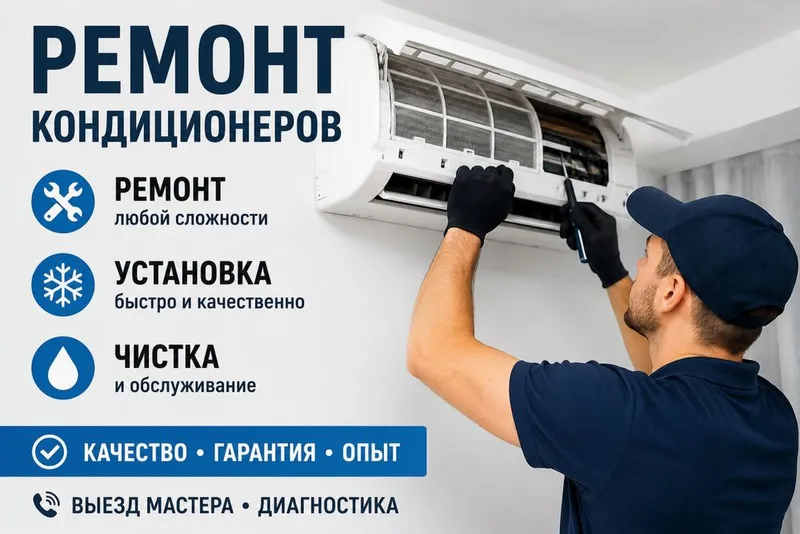 Ustanovka konditsioner, remont, chistka va zapravka.