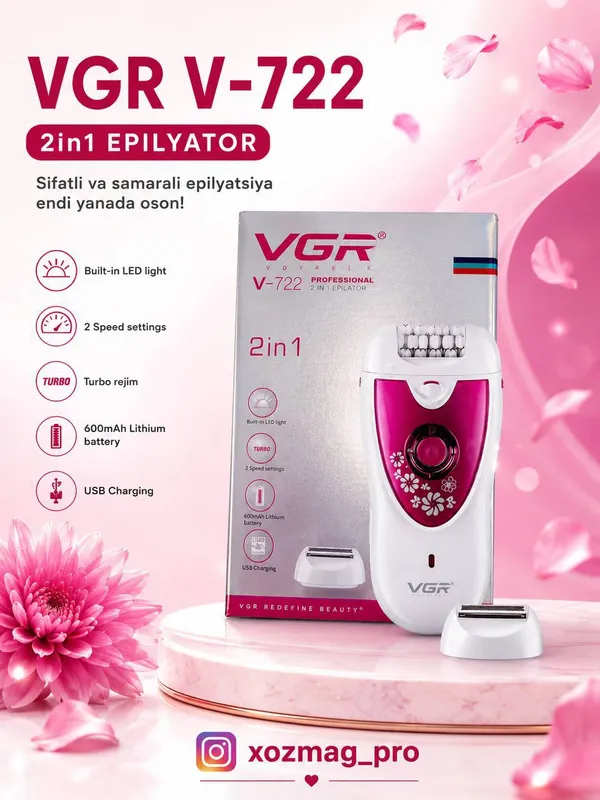 VGR Epilyatsiya uchun V-722