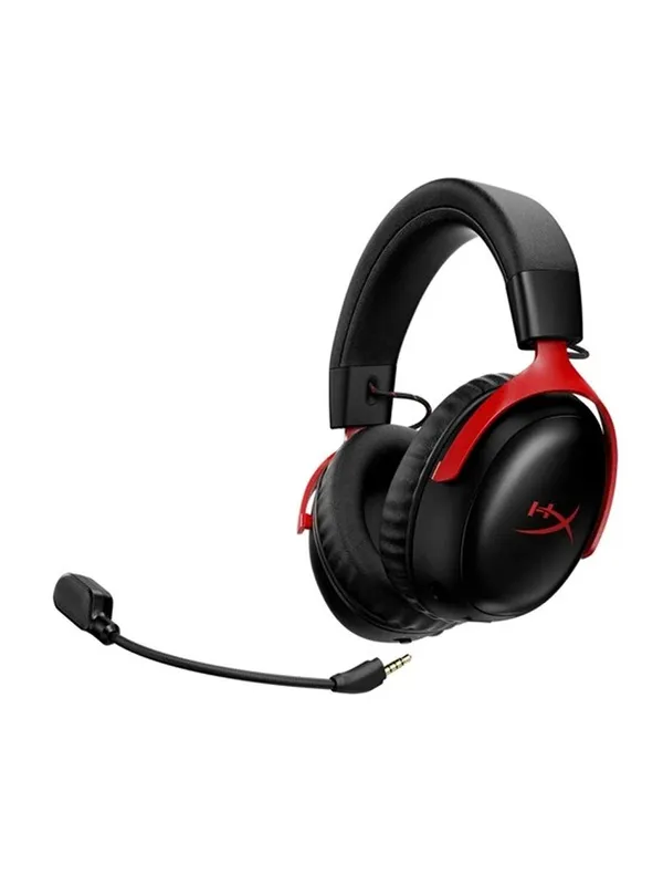 Беспроводные наушники HyperX Cloud III S Wireless, с микрофоном, 2,4 ГГц + Bluetooth, красные, игровые — фото 7