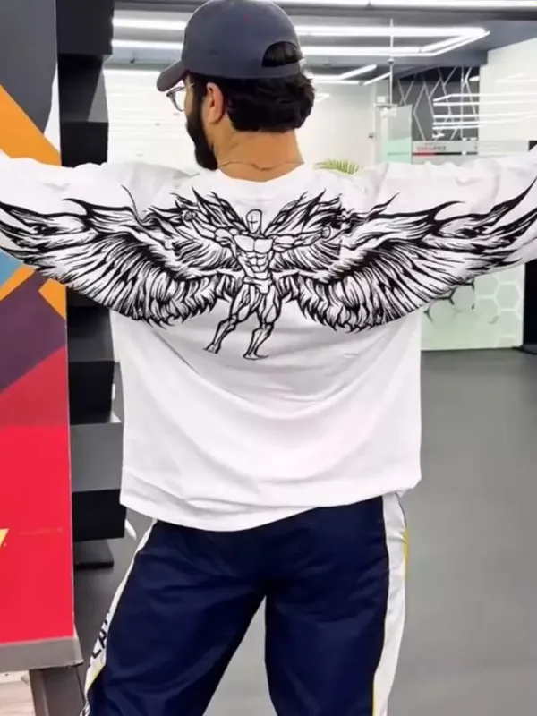 Erkaklar uchun "Oversize" Paxta Futbolka