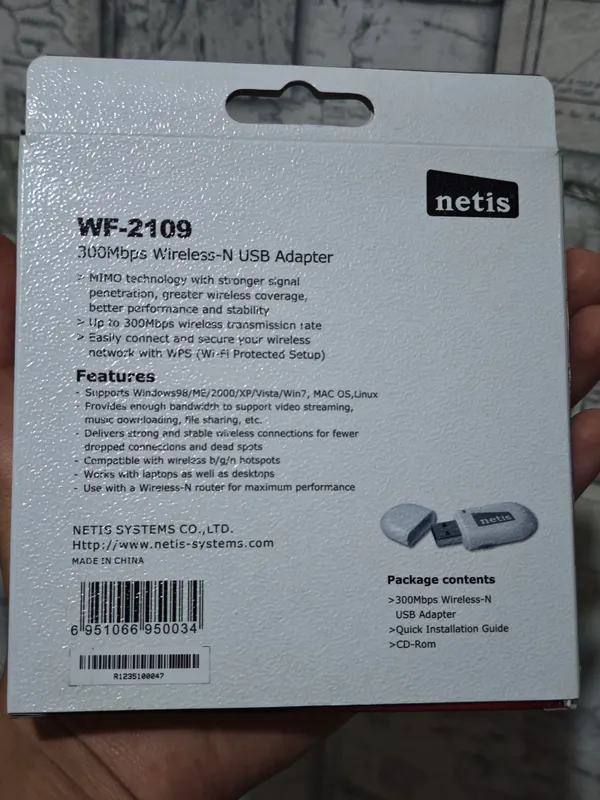 Wifi адаптер Netis WF-2109 300Mbps Wireless-N 2 Wifi адаптер Netis WF-2109 300Mbps Wireless-N 2