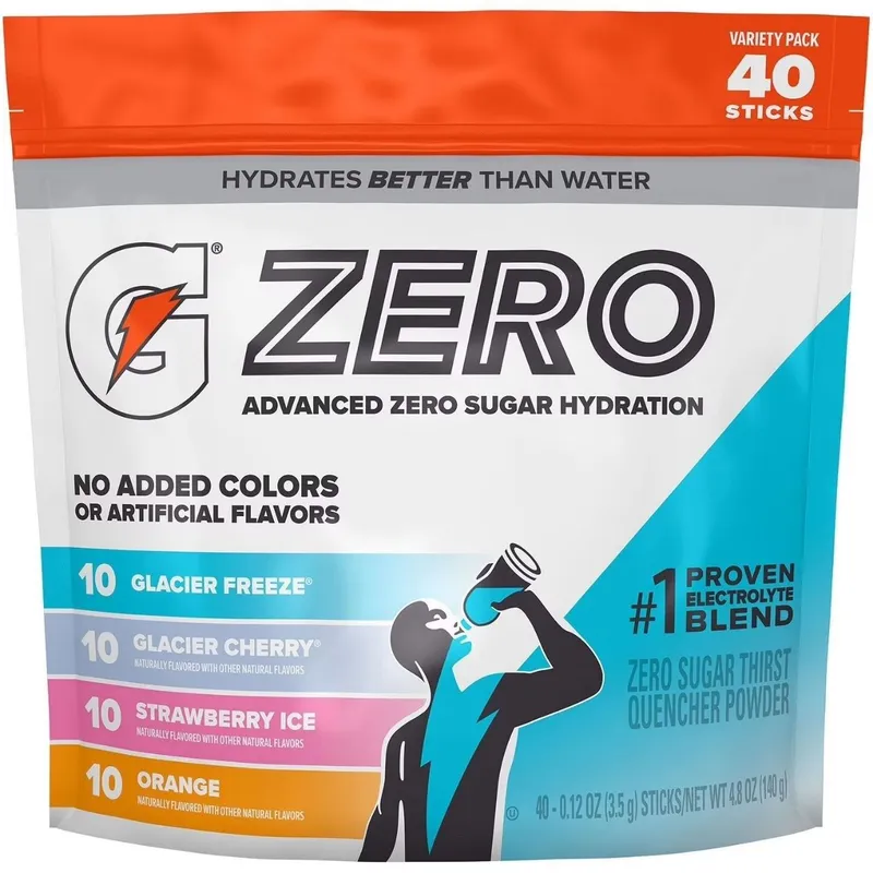Электролиты без сахара Gatorade G Zero Powder Variety Pack
