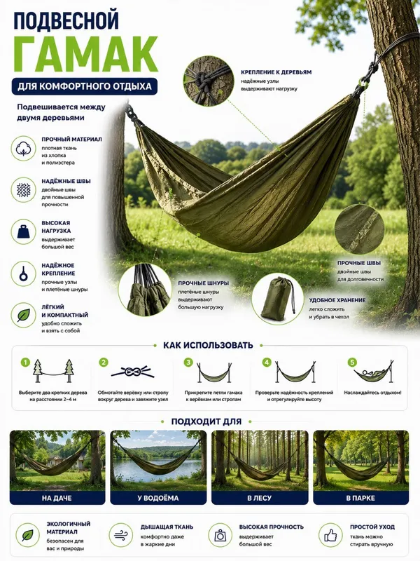 Camping va sayohat uchun gamak 2 Camping va sayohat uchun gamak 2