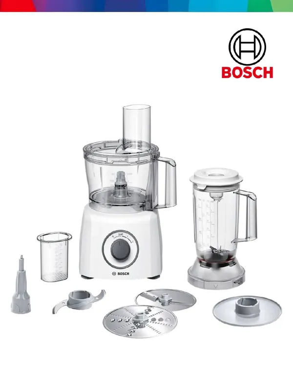 MultiTalent 3 800W oshxona kombayni oq, Bosch MCM3200W