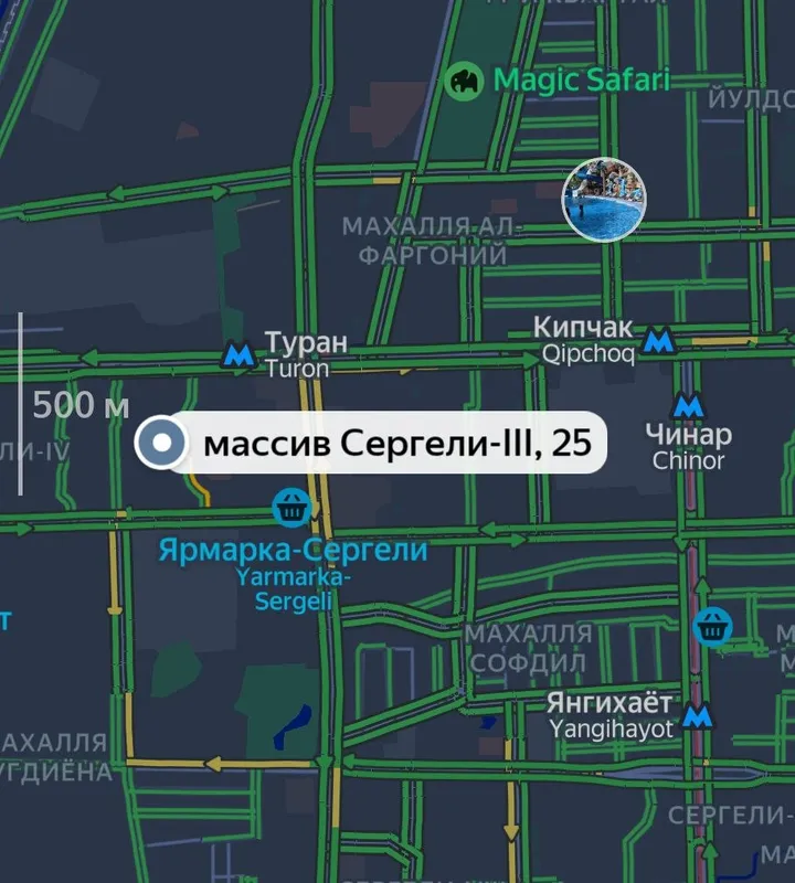 3 комнатная 80м2 Сергели-3, метро Туран, не торец — фото 5