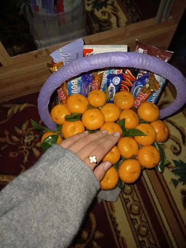 mandarin buketlar yana sotuvda