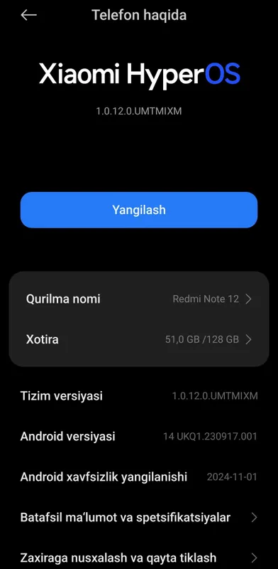 Redmi note 12xotira 128/8+4 kar/dak bor — фото 2